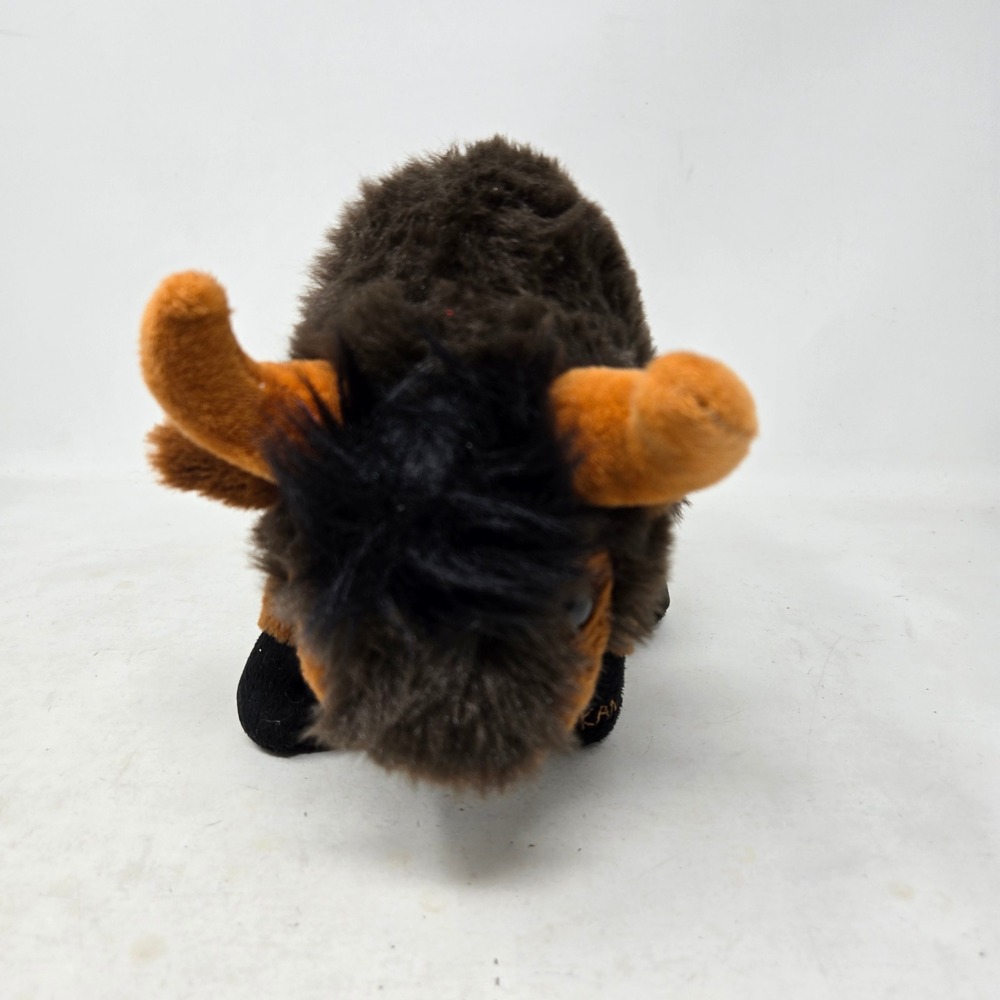 DolliBu Buffalo Plush Stuffed Animal Brown Bison Kanakuk Embroidered Hoof